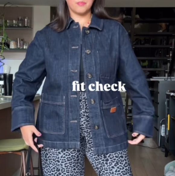 Anna Sui for Old Navy Women's Denim Chore Jacket - Picture 3 of 11